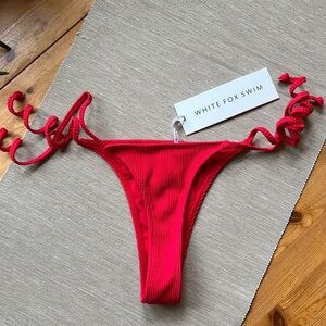 White Fox Boutique Red Bikini Bottom
